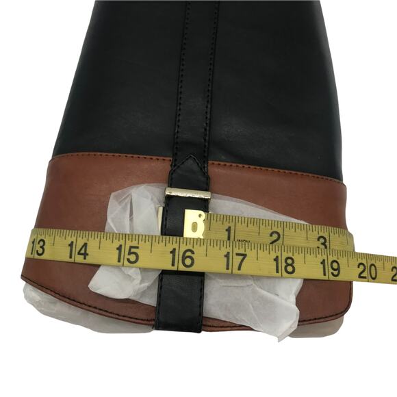 INC International Concepts Womens FrankII Riding Boots Black Leather Zip 6 M - Picture 6 of 8